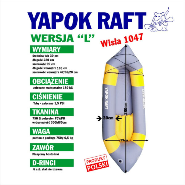 Polski Packraft Yapokraft  L Adventure